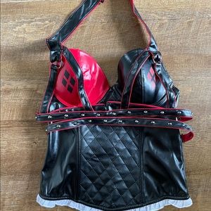 DC COMICS Harley Quinn Corset Top